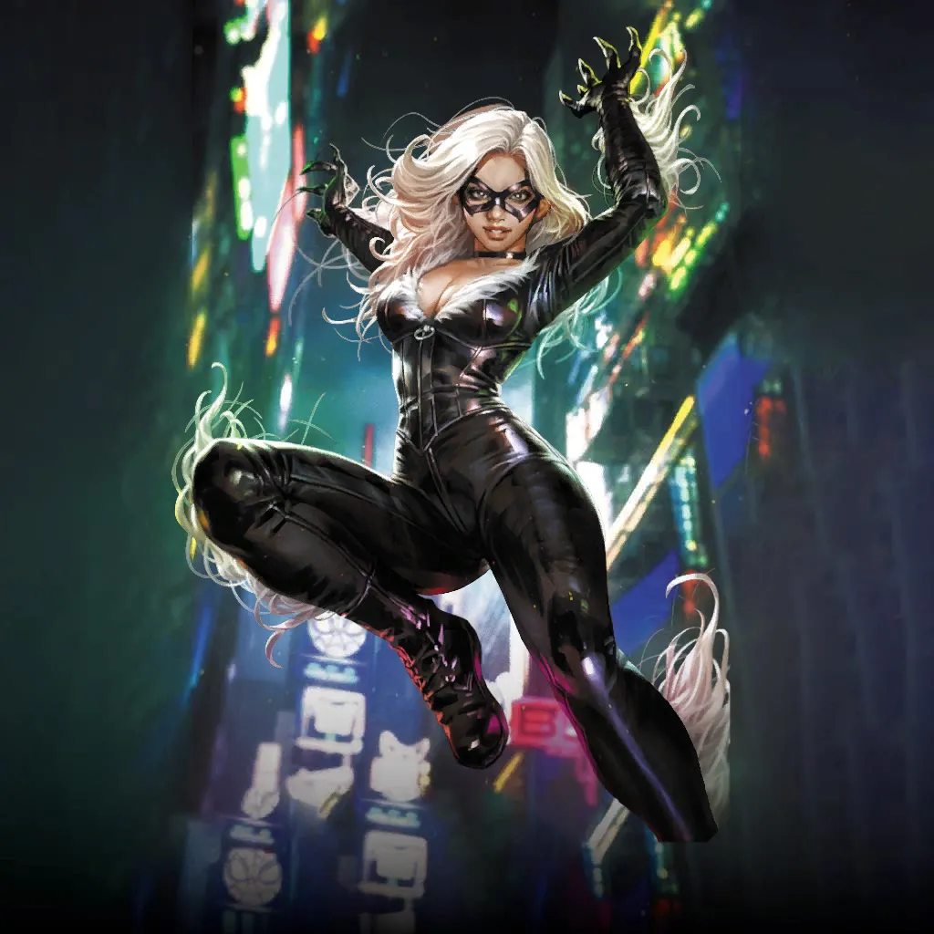 Black Cat Derrick Chew Marvel Snap Card Variant - Marvel Snap Zone