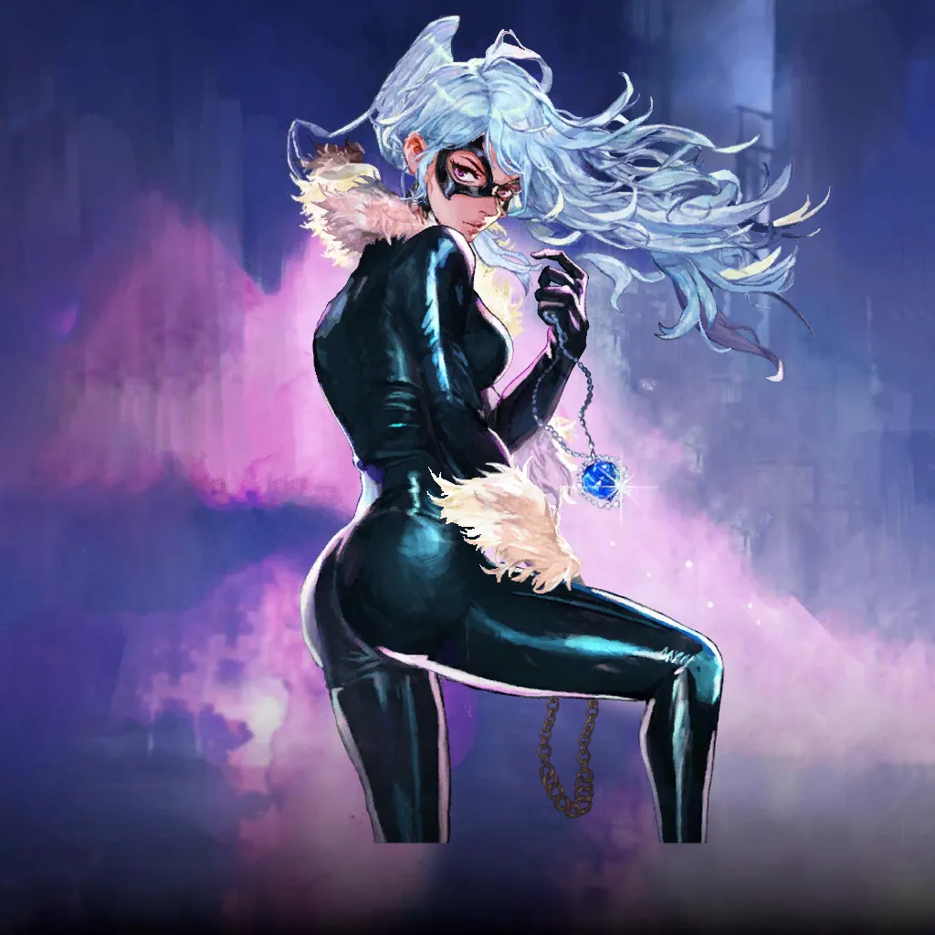 Black Cat Sunghan Yune Marvel Snap Card Variant - Marvel Snap Zone