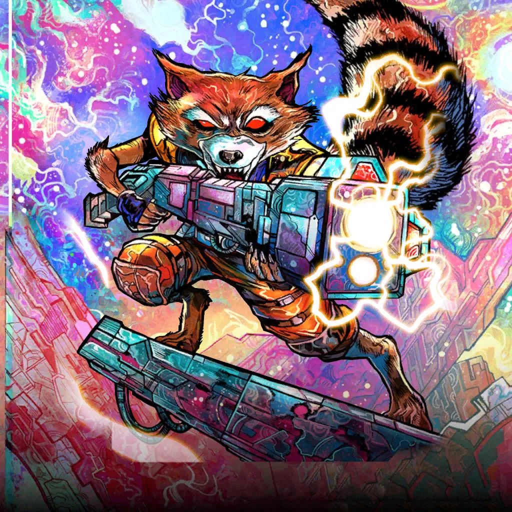 Raccoon Rocket Raccoon Marvel Rivals Vinyl Figure #31 Youtooz