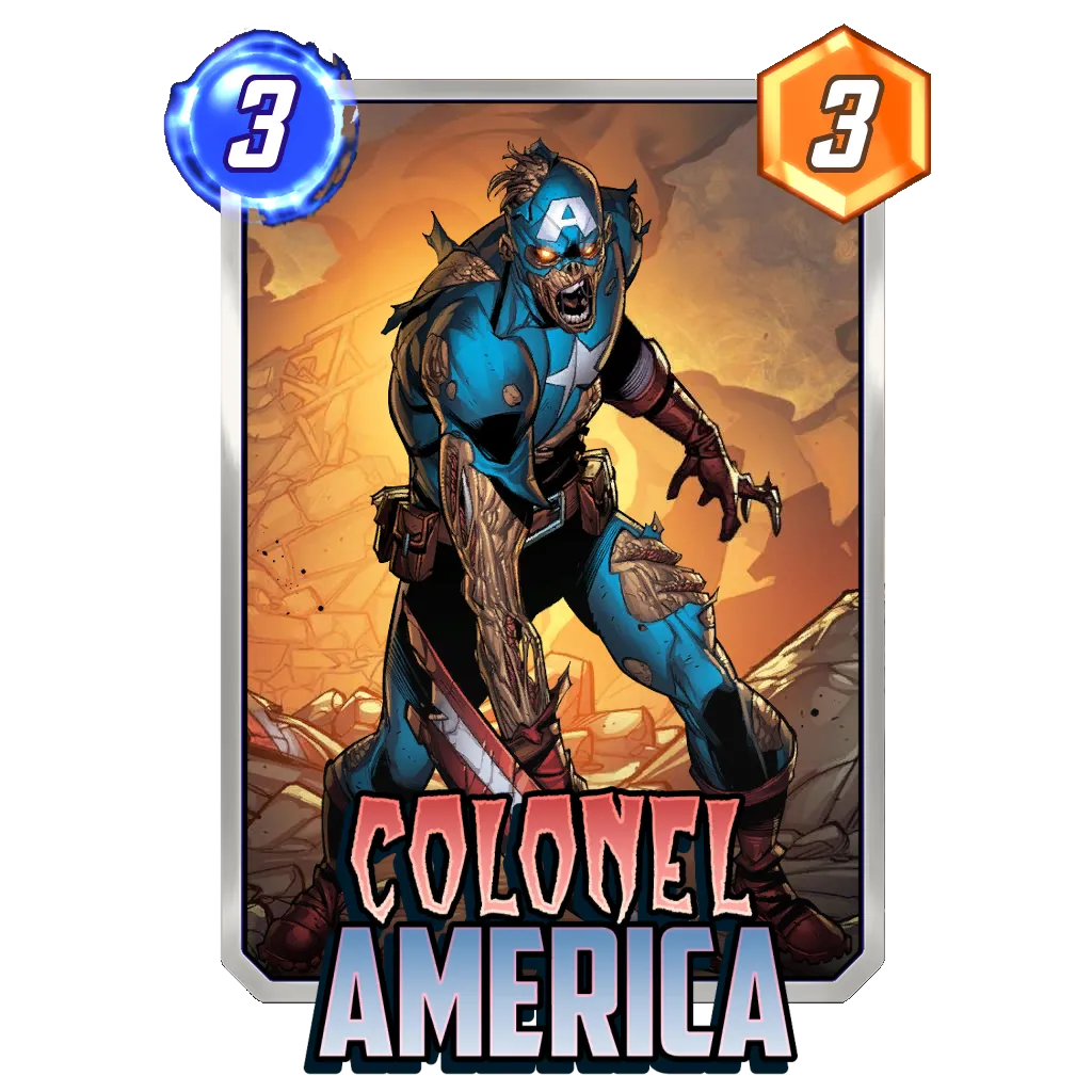 Colonel America Marvel Snap Card Variant - Marvel Snap Zone