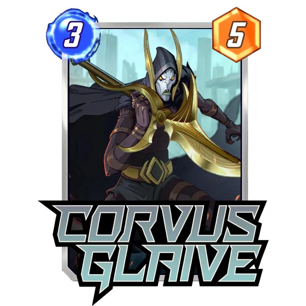 Corvus Glaive A.J. Nazzaro Marvel Snap Card Variant - Marvel Snap Zone