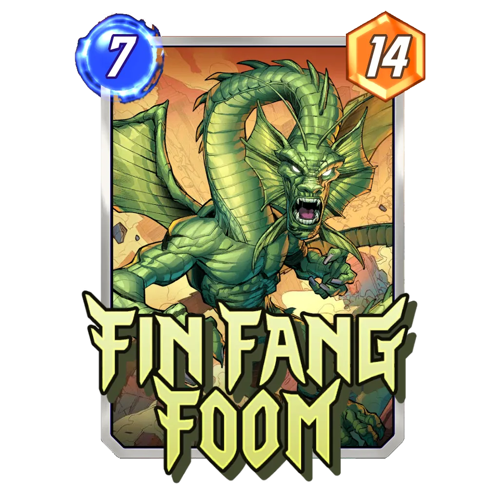Fin Fang Foom PANDART STUDIO Marvel Snap Card Variant - Marvel