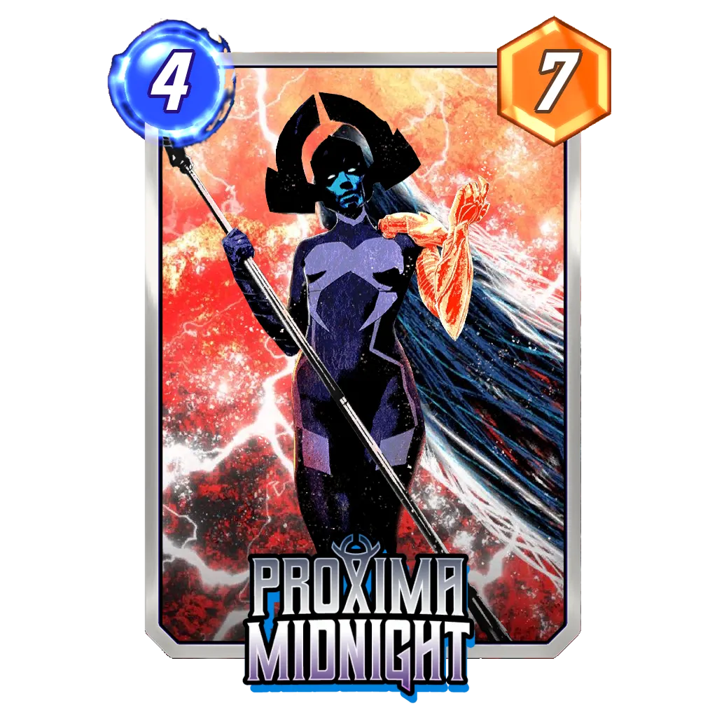Proxima Midnight Seth Adams Marvel Snap Card Variant - Marvel Snap